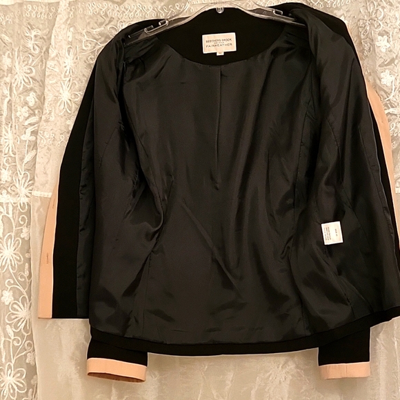 Shacket! Black with Beige Contrast Trim, 10 - Picture 8 of 11